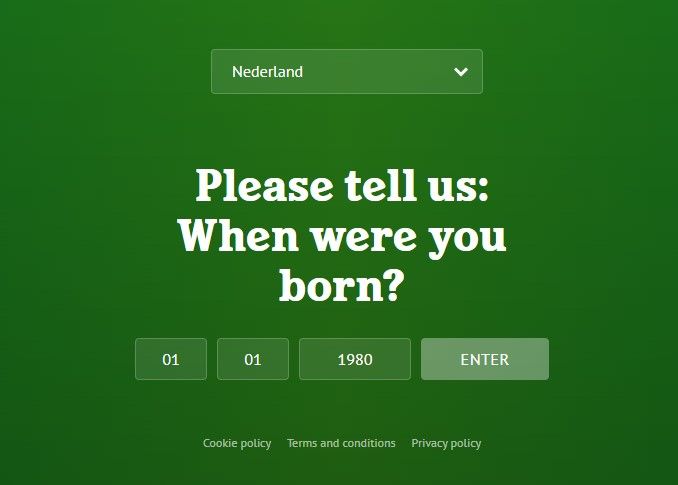 Age Gate Heineken