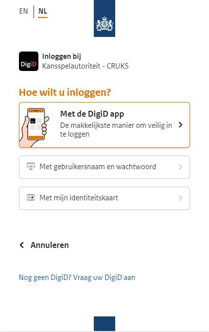 digid inschrijven cruks