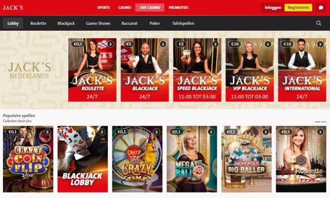 Jack's live games